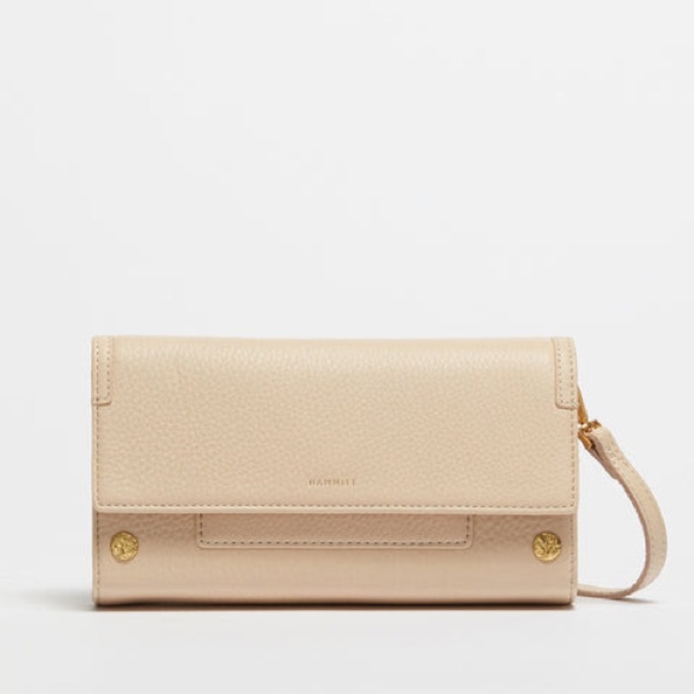 Hammitt AJ crossbody clutch in blush/beige color. Retail for $375.